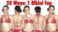 25 cách mặc một chiếc áo bikini đầy sáng tạo