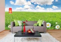 Cách làm cho phòng khách bừng sáng nhờ giấy dán tường