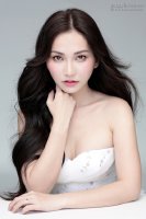 [ Người đẹp ] Kim Hiền sexy khi diện váy cúp ngực