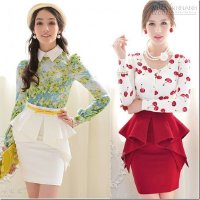 F5 phong cách công sở với váy áo peplum xếp nếp đầy ấn tượng