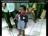 Bé 3 tuổi hát cực chất.