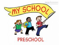 Cảnh trường em trước giờ học.