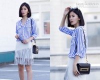 Hè sành điệu với chân váy tua rua
