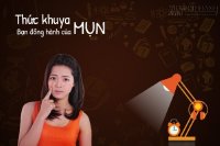 Thức khuya – bạn đồng hành của mụn