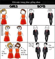 Cười đau bụng với chùm tranh: Sự khác biệt giữa con gái và con trai