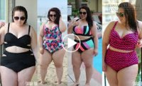 Nàng béo tự tin diện bikini màu sắc