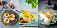 Cuối tuần ngọt ngào với panna cotta sốt chanh dây