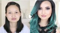 Cô gái biến hình nhờ trang điểm