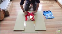 Tự làm máy gấp áo thun siêu nhanh