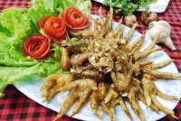 Chân gà chiên mắm tỏi ngon đừng hỏi