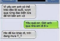 Loạt tin nhắn đối đáp của những cặp đôi khiến bạn không thể nhịn cười