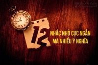 12 nhắc nhở cực ngắn mà nhiều ý nghĩa