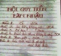 Sốc với 6 Điều nội quy trong bàn nhậu gây sốt mạng xã hội