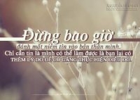 Những điều đừng bao giờ đánh mất
