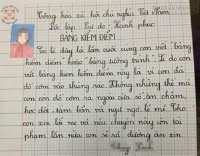 Những bản kiểm điểm không thể đỡ nổi của tuổi học trò
