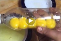 Mẹo cực hay tách lòng đỏ trứng ra khỏi lòng trắng
