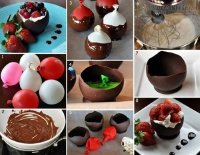 Cách làm bát ăn bằng socola để đựng trái cây, kem tươi - ăn xong ăn luôn cả bát