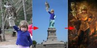 Cười té khói với loạt ảnh cô bé nổi tiếng nhờ photoshop