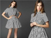 Đầm viền xếp ly xanh ngọc
