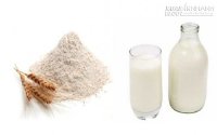 Chăm sóc và làm trắng da dầu với mặt nạ bột mỳ