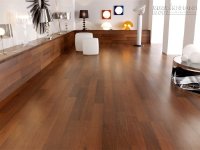 Thiết kế nội thất phòng ngủ với sàn gỗ công nghiệp