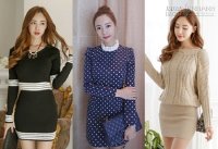 Váy liền phong cách Hàn ăn gian tuổi cho quý cô công sở