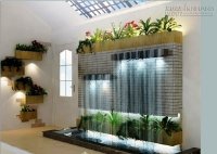 Bài trí thác nước phong thủy hút tiền tài