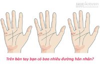 Ý nghĩa của số lượng các đường hôn nhân trên bàn tay