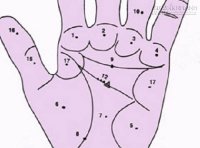 Vị trí nốt ruồi đại cát trên bàn tay