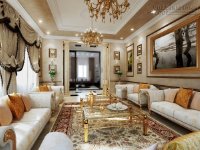 Thiết kế phòng khách đẹp phong cách cổ điển