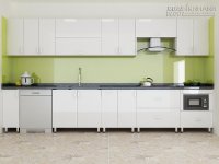 Mẫu nhà bếp đẹp với tủ bếp inox