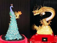 Cặp linh vật rồng – chim công giá 8 tỷ đồng lập kỷ lục