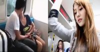 Cặp đôi ngồi hôn nhau trên tàu bất ngờ chết lặng vì câu nói của cô gái đứng trước mặt
