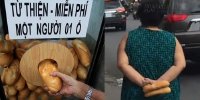 Thùng bánh mì miễn phí: nhiều người không khó khăn cũng tranh thủ lấy