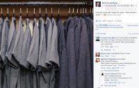Ông chủ Facebook khoe tủ đồ 10 cái như 1 làm khó cư dân mạng