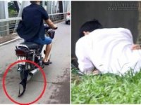 Nam sinh bối rối để lộ tang vật sau cuộc vui 8/3 với gấu