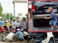 Cha lùi xe vô tình cán chết con trai