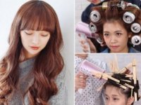 Khi lon bia, giấy vệ sinh… đều có thể làm lô cuốn tóc xoăn bồng bềnh