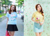 Học sao Việt mặc đẹp với hồng thạch anh và xanh thanh bình
