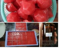 Chuẩn bị cà chua nghiền rồi đông đá thế này, chẳng cần kem dưỡng da vẫn hết khô lại mướt mịn, trắng lên hẳn 2 tone