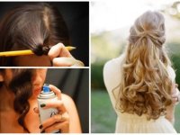 Dùng bút chì để quấn tóc trong 5 phút, cô gái thích thú vì mái tóc thẳng biến thành xoăn sóng nước đẹp hơn cả đi làm ở Salon