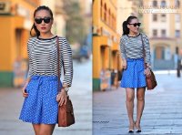 Cách phối đồ sành điệu với áo thun kẻ ngang hợp xu hướng 2015