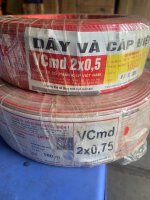 DÂY ĐÔI MỀM DẸT( VCmd) LÕI ĐỒNG - 0,6/1kv ≤ 16mm2