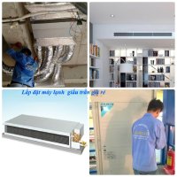 Thi công lắp đặt máy lạnh âm trần nối ống gió Daikin cho nhà phố, biệt thự