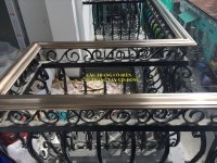 Tay vịn cầu thang bằng đồng giả cổ tại cơ sở Việt Hưng