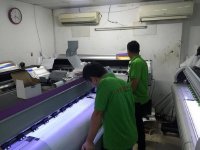 Máy in UV khổ lớn tại Công ty In Kỹ Thuật Số - In PP mực UV