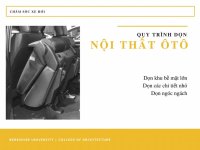 Quy trình dọn nội thất xe ô tô