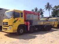 Ở đâu bán xe tải trả góp-bán xe Dongfeng 4 chân gắn cẩu