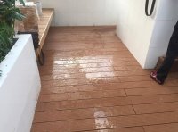Sàn nhựa giả gỗ ngoài trời