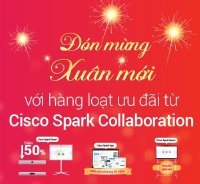 Khuyến mãi khủng cho thiết bị hội nghị truyền hình Cisco Spark Room